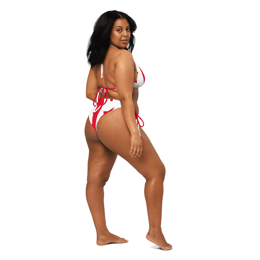 IFBNewsfeed.Org's All-Over Print Recycled String Bikini product image (6)
