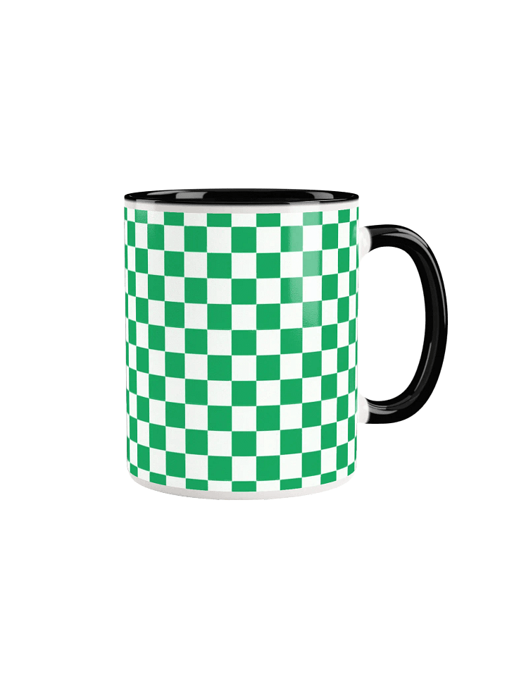 Checkered! Green and White Checkers Mug product image (1)