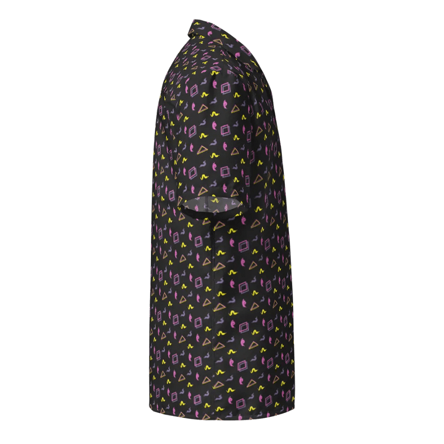 Oh Worm black pattern button down shirt product image (5)