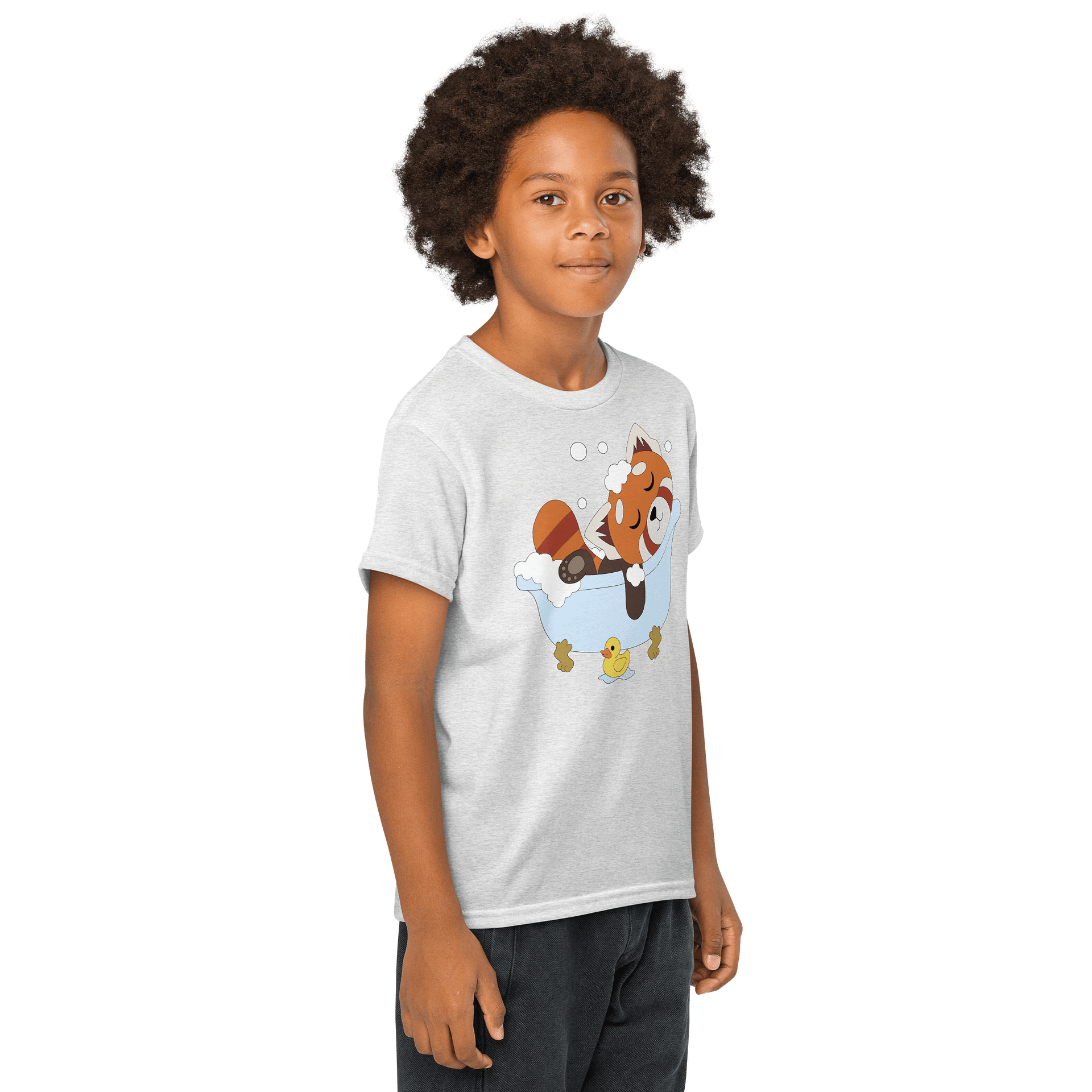 Red Panda Tub Time Youth T-shirt product image (33)