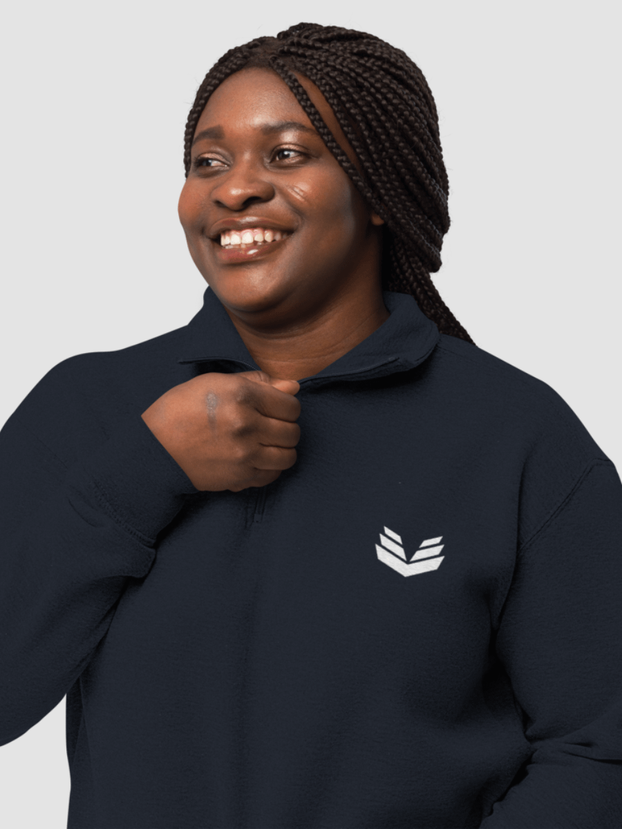 1/4 Zip Fleece Pullover - Navy product image (1)