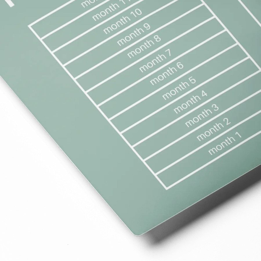 ANNUAL RENT TRACKER (white design 4) product image (2)