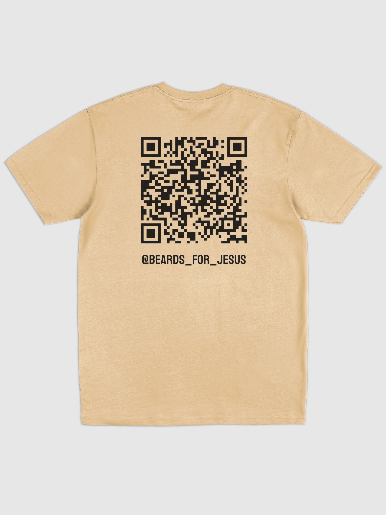 Beards For Jesus QR Code Tee - Black Logo - Men's Heavyweight product image (24)