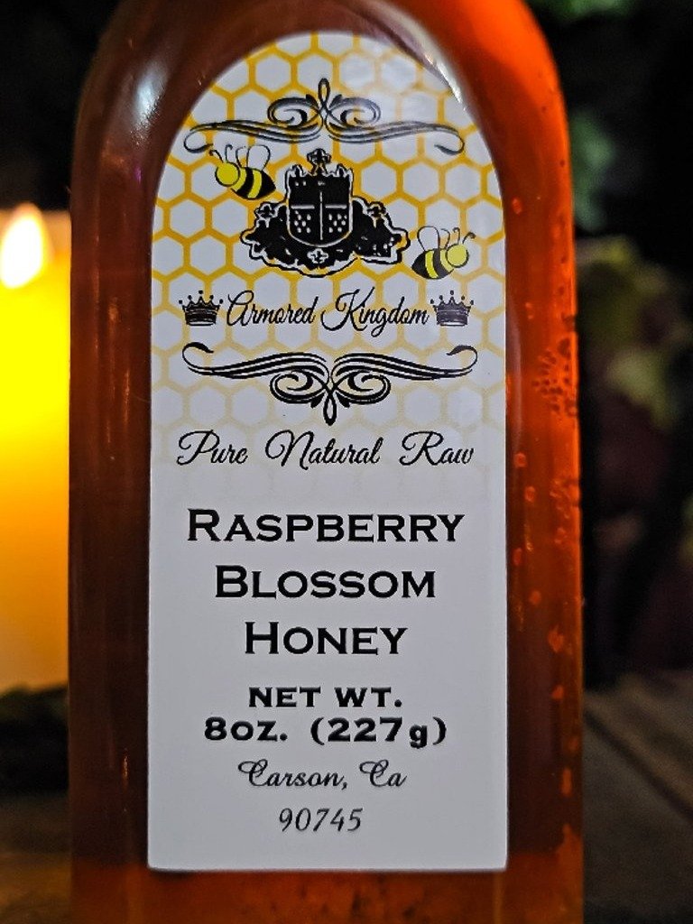 The Armored Kingdom Raspberry Blossom Honey Bottle(8oz) product image (3)
