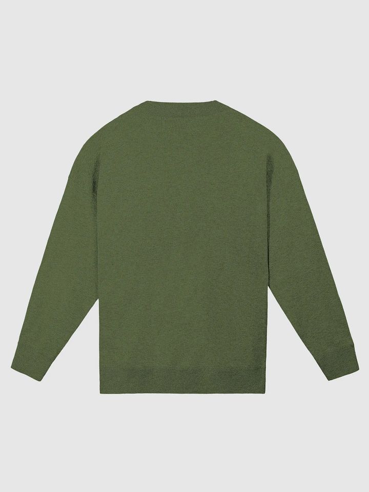 CURRENTLY IN BURNOUT (lg. design, duotone green) knitwear relaxed crewneck product image (9)