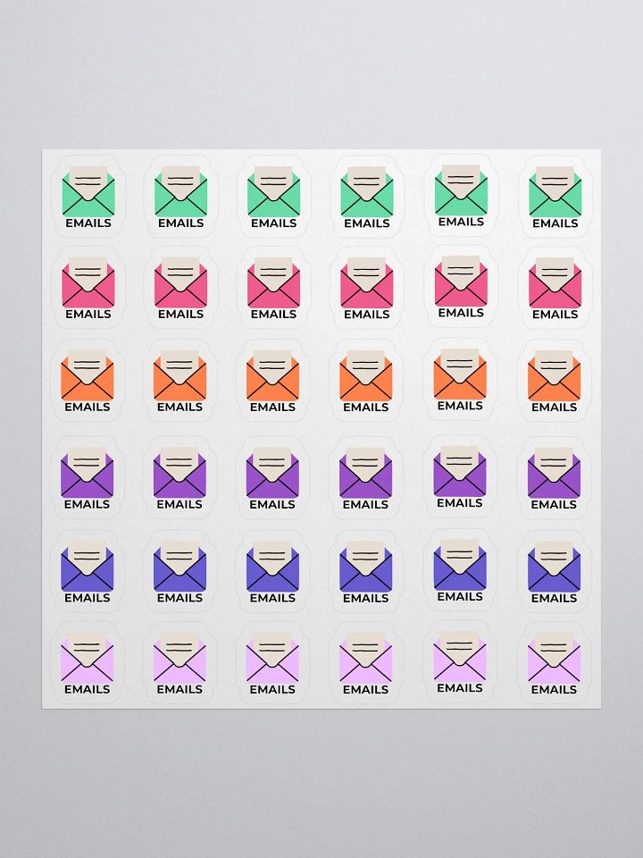 Emails Planner Stickers – Hand-Drawn, Functional Office Stickers for Work and Bullet Journals product image (1)