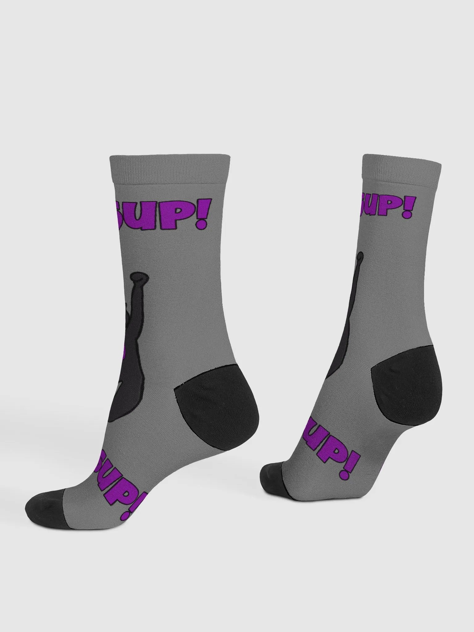 Jank "Wassup!" Feline Vibes Crew Socks product image (3)