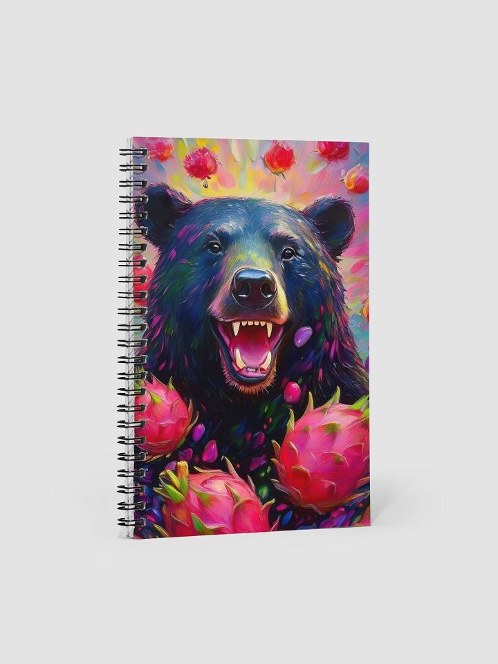 Dragonfruit Bear Spiral Notebook product image (1)