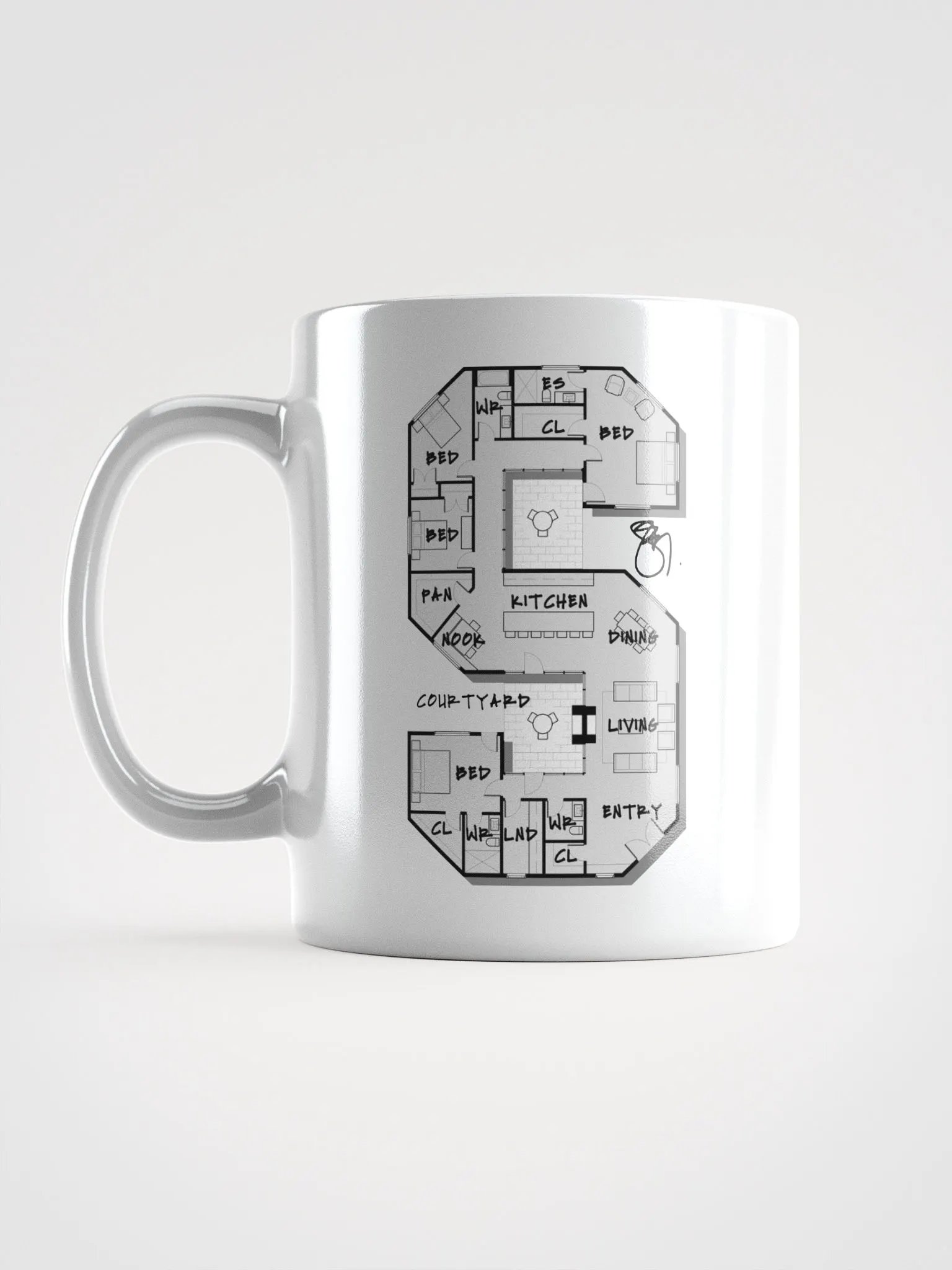 Alphabet Floor Plan Mug - S product image (1)