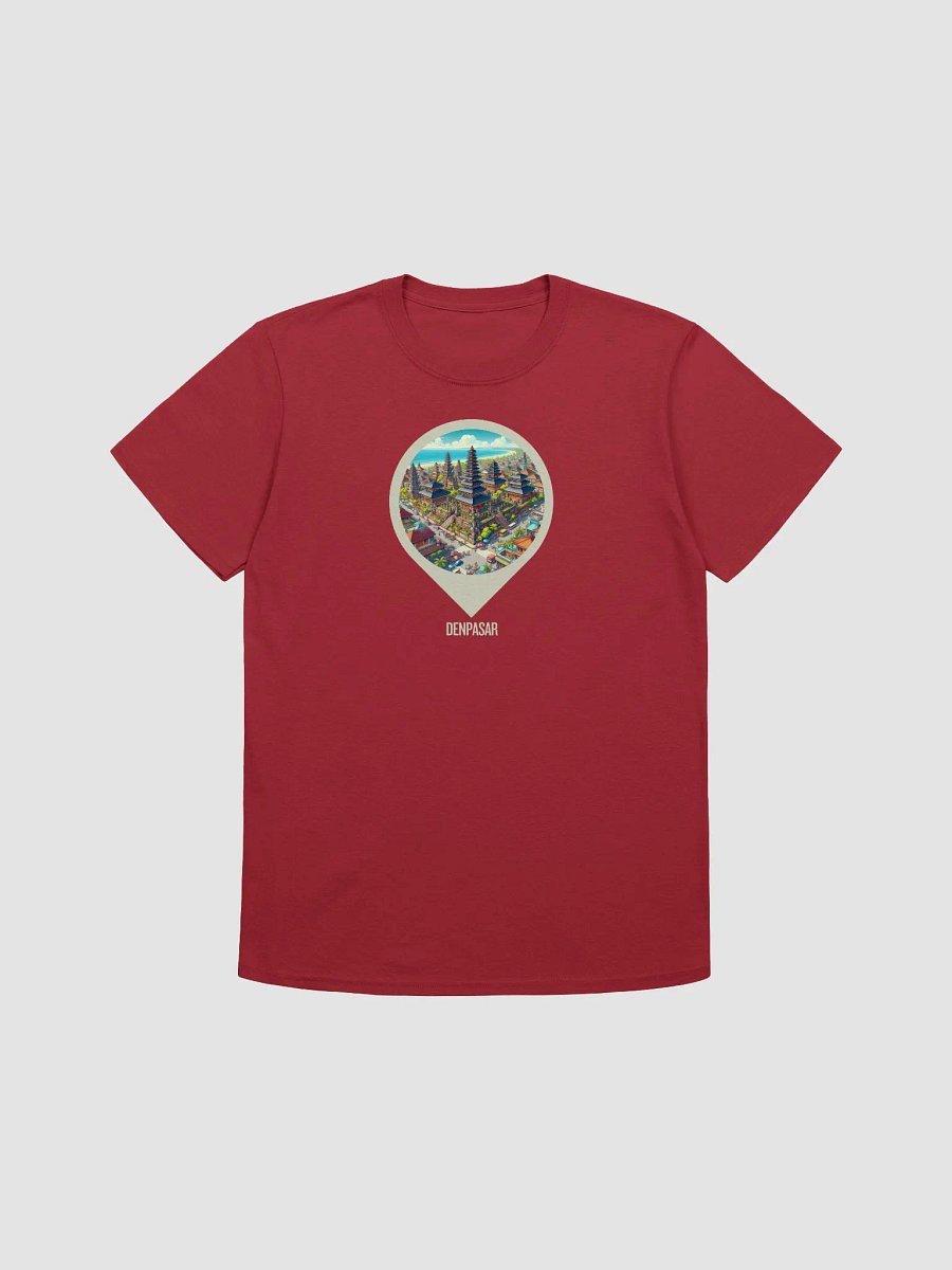 Cityscape Pin Drop Unisex T-Shirt | Ai Design denpasar city Bali product image (7)