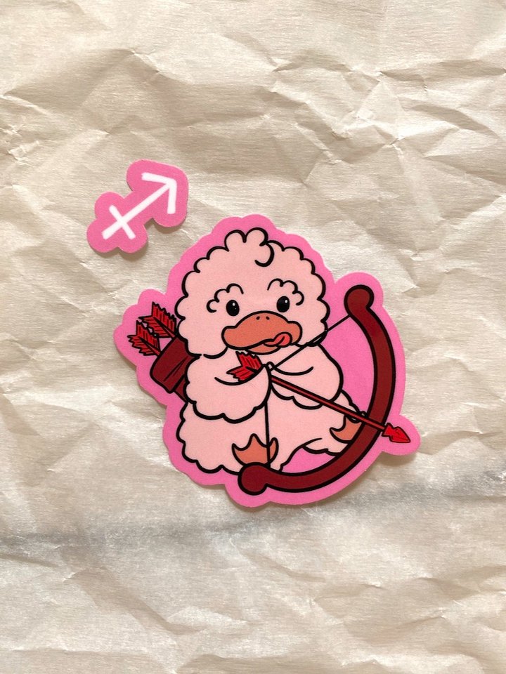 Sagittarius Duck Sticker product image (2)