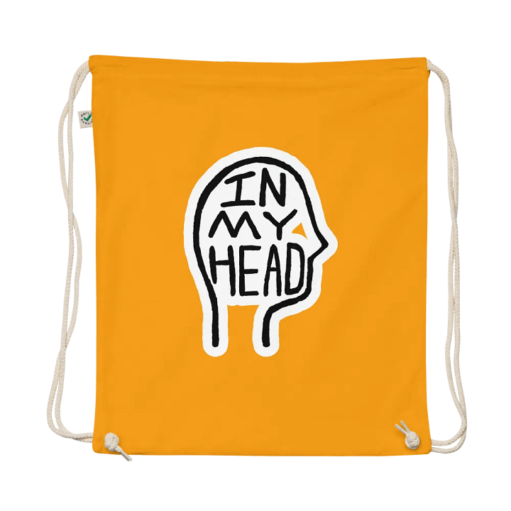 In My Head (bubble design) cotton drawstring bag product image (1)