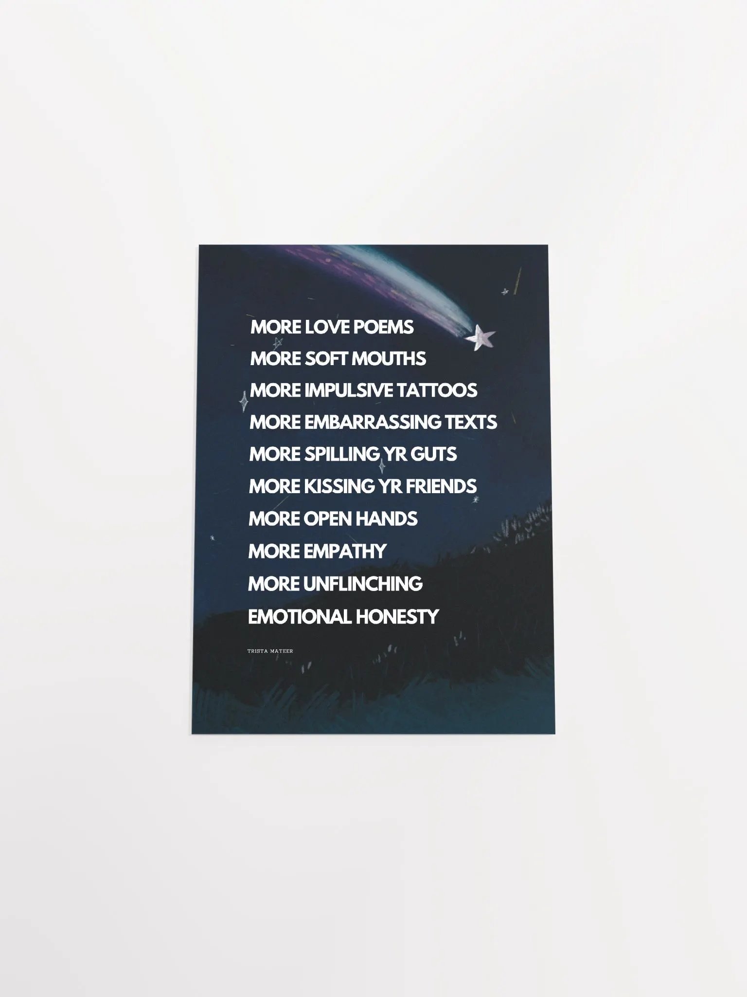 More Love Poems Art Print (Night) product image (4)