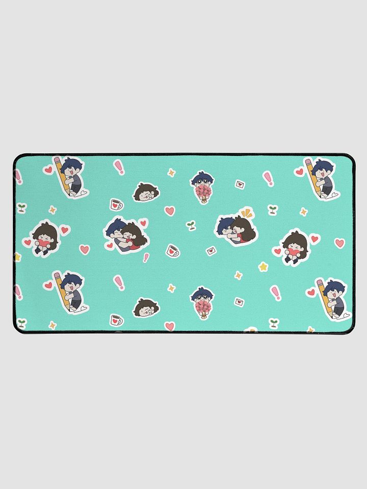 TEAL sticker design Desk Mat 15.5" x 31.5" product image (1)