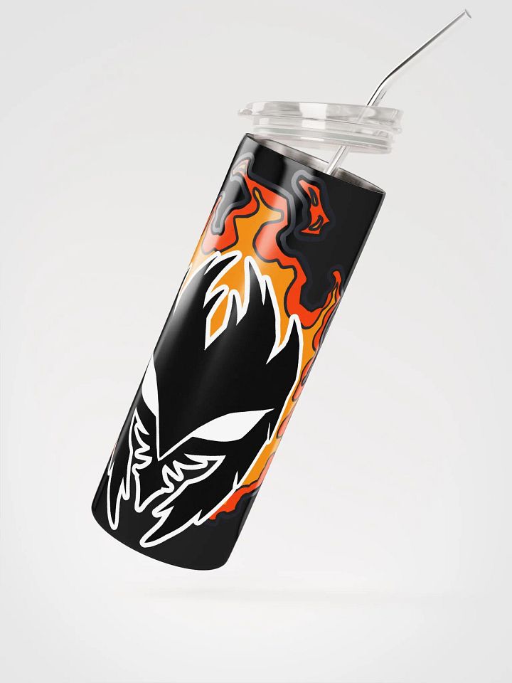 Mask Icon v2 (Black) Stainless Steel Tumbler & Straw product image (1)