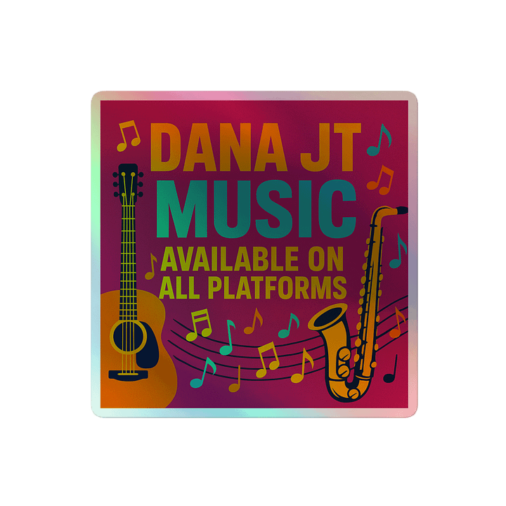 DANA JT Music Holographic Sticker Sheet product image (2)