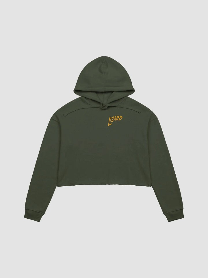 (2 sided) Lizard fleece crop hoodie product image (2)