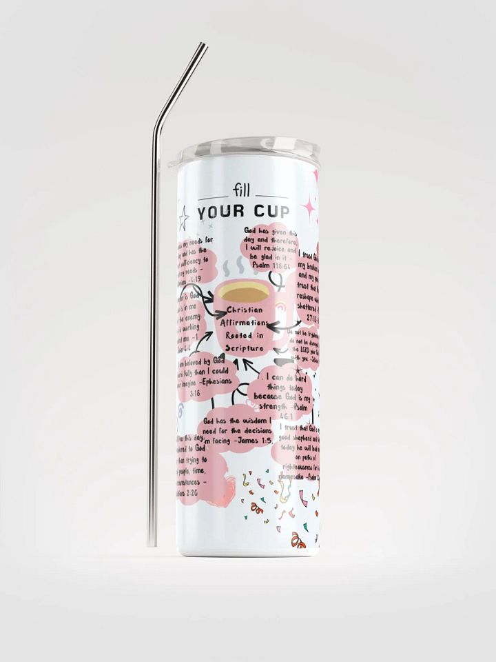 Christain affirmations rooted in scripture Stainless Steel Tumbler product image (1)