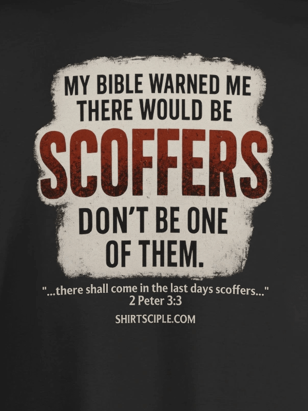 My Bible Warned Me There Would Be Scoffers T-Shirt product image (4)