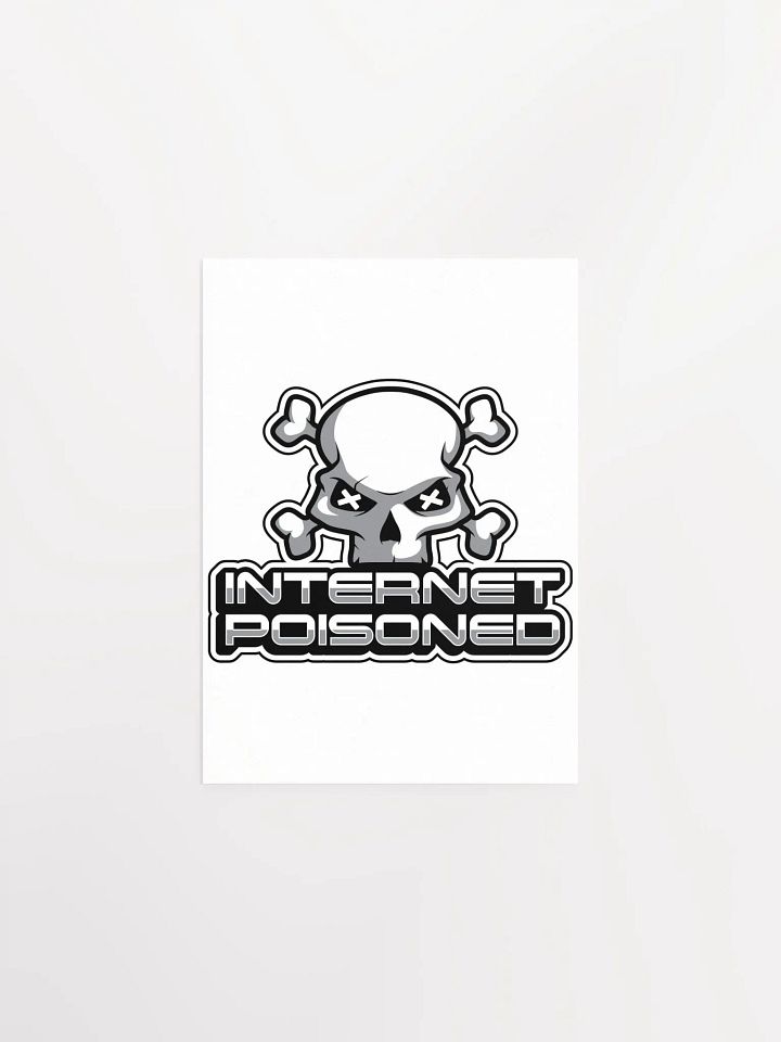 Internet Poisoned Y2K Poster – Funny Skull Meme Wall Art product image (1)