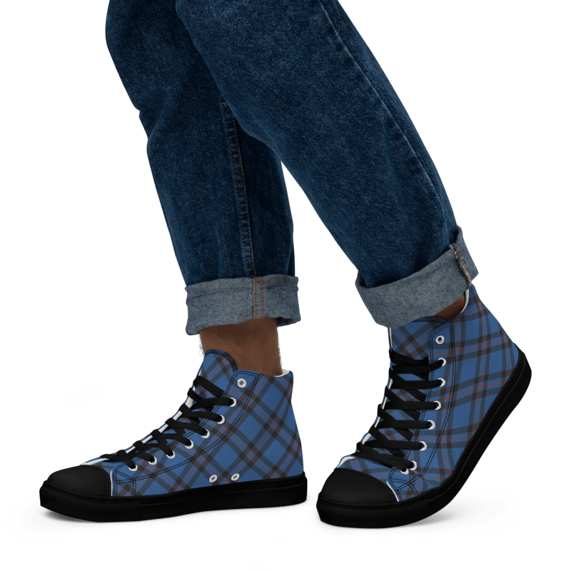 Elliot Tartan Men's High Top Shoes product image (5)