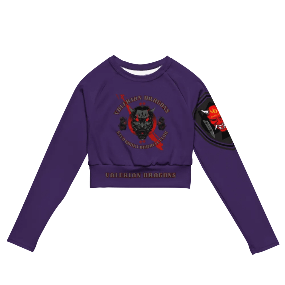women oni crop top long sleeve (PURPLE) product image (4)