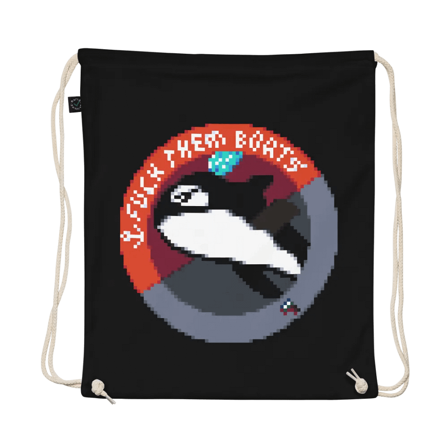 Fuck Them Boats Drawstring Bag product image (1)