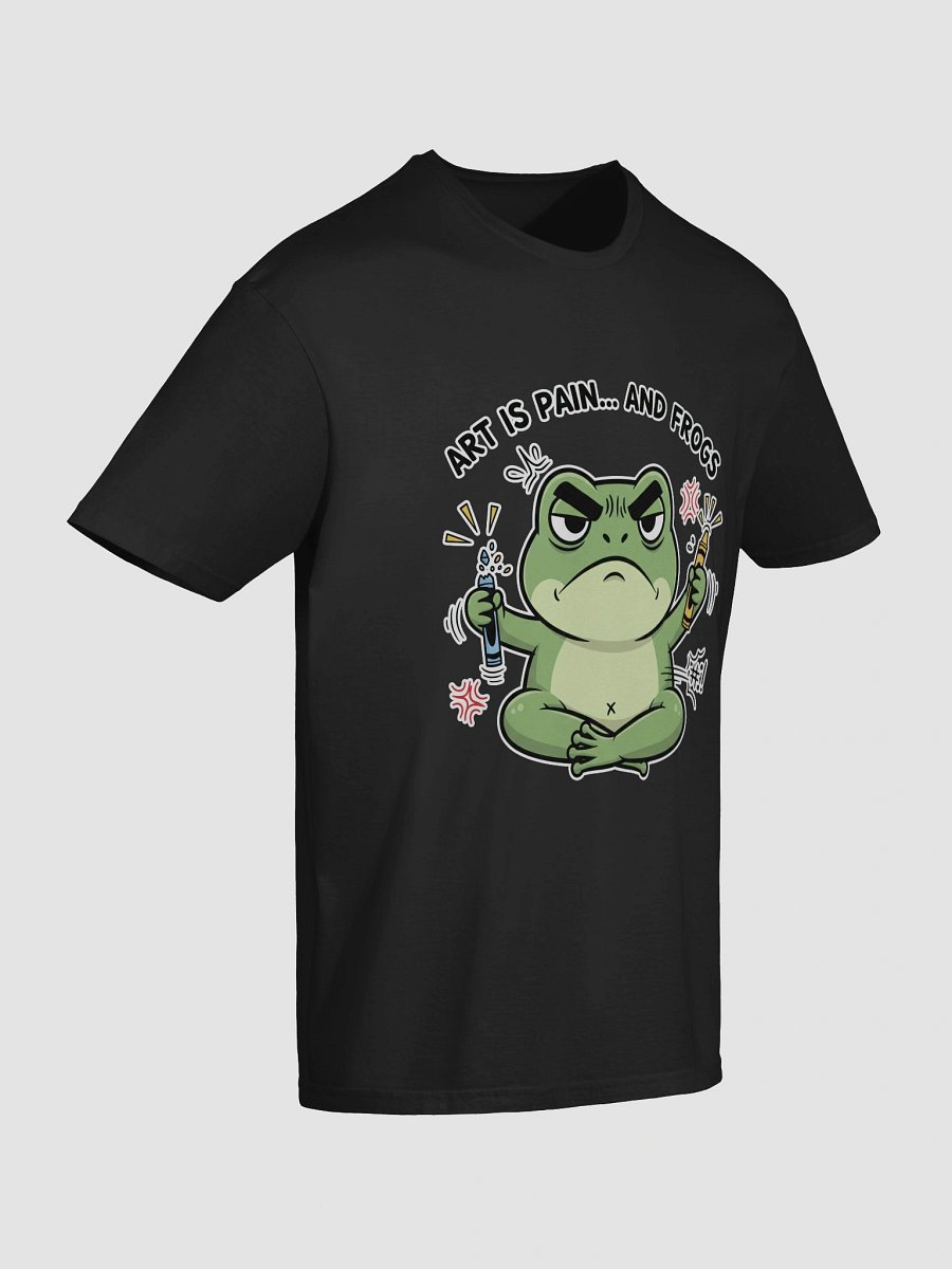 Grumpy Frog with Crayons Unisex T-Shirt product image (10)
