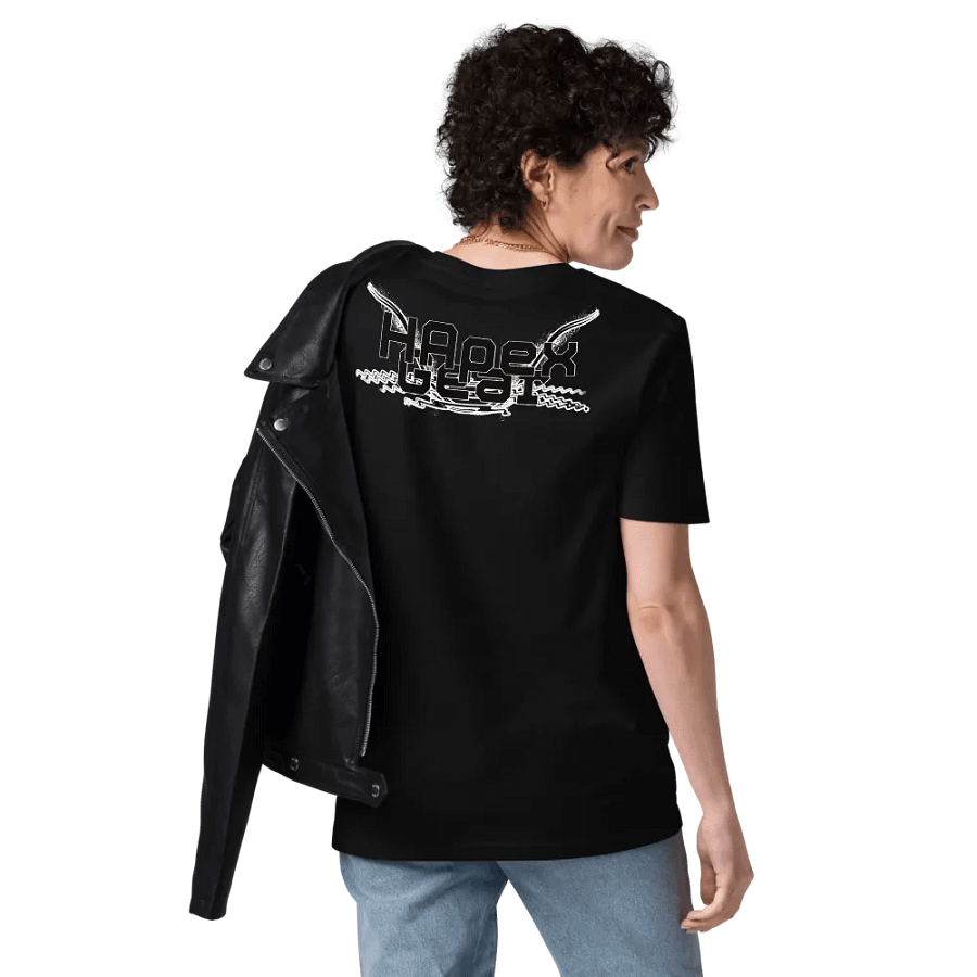 Organic Cotton T-Shirt - Embroidered - Black HApex Gear Black Logo product image (10)