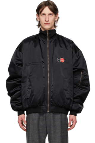 black uniform bomber jacket product image (1)
