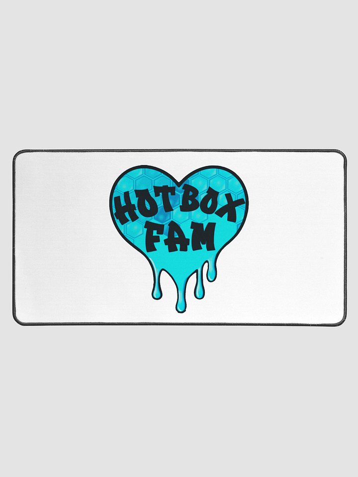 HOT BOX FAM BRIGHT BLUE HONEY COMB LOGO DESK MAT product image (1)