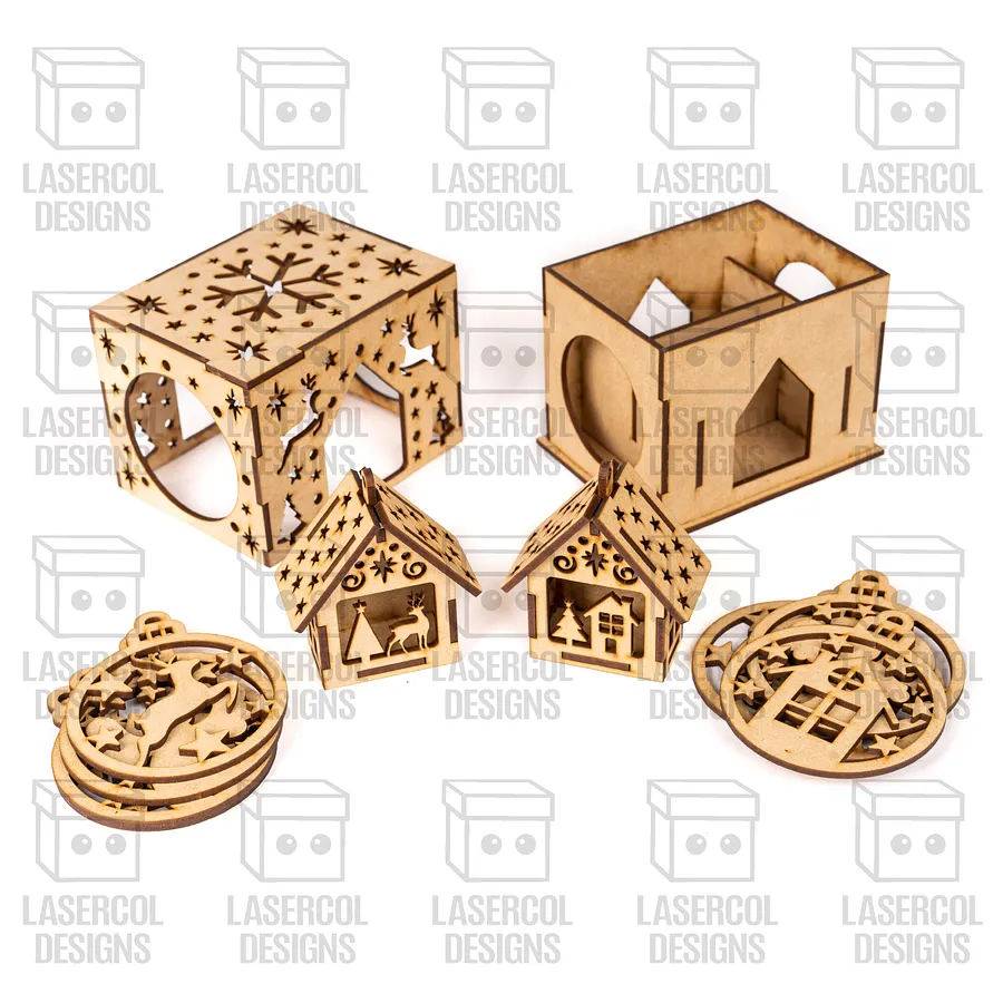 Christmas Ornaments Boxes - Laser Cut Files product image (5)