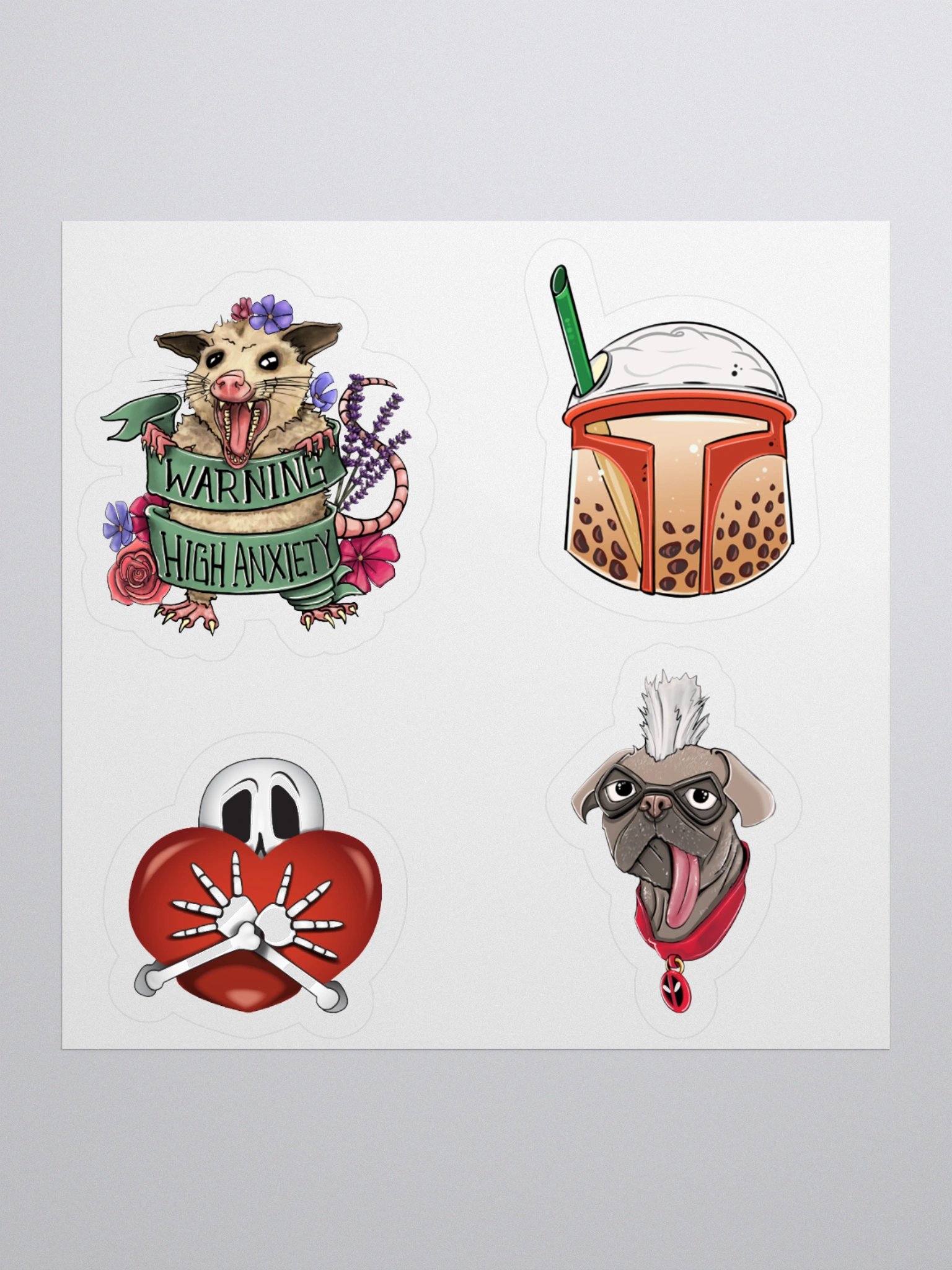 Whimsical Cartoon Stickers Set product image (1)
