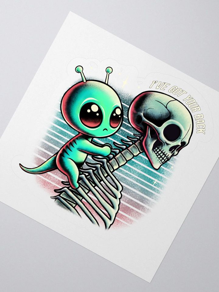 "I’ve Got Your Back" Alien Sticker product image (4)