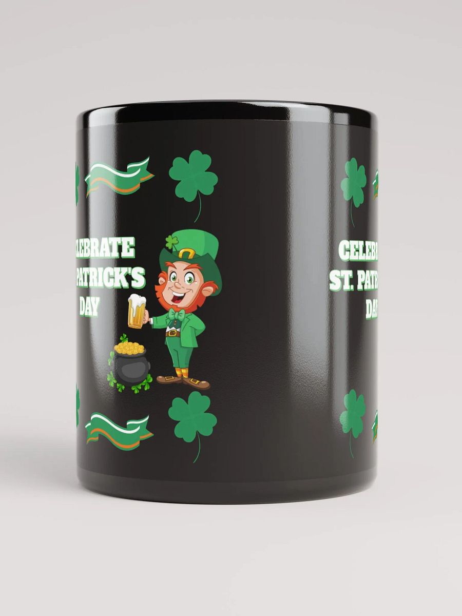 Celebrate St. Patrick's Day Holiday Black Mug product image (9)