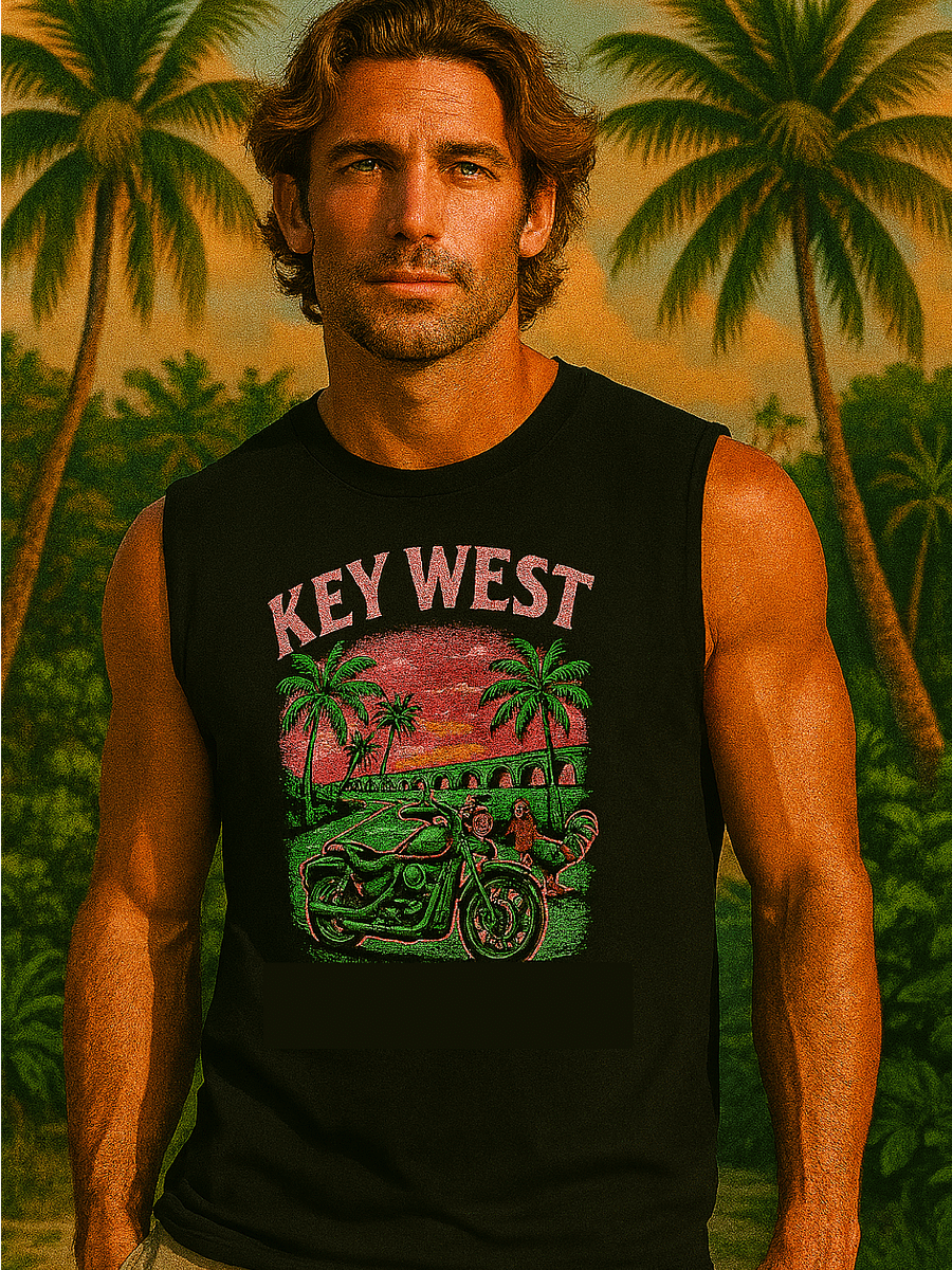 Key West Rider Rooster Men's Tank Top product image (1)