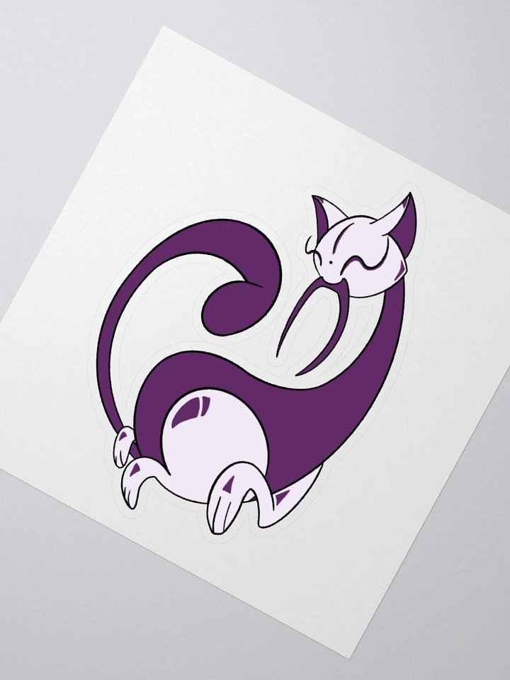 Calming Purple Cat Sticker product image (1)