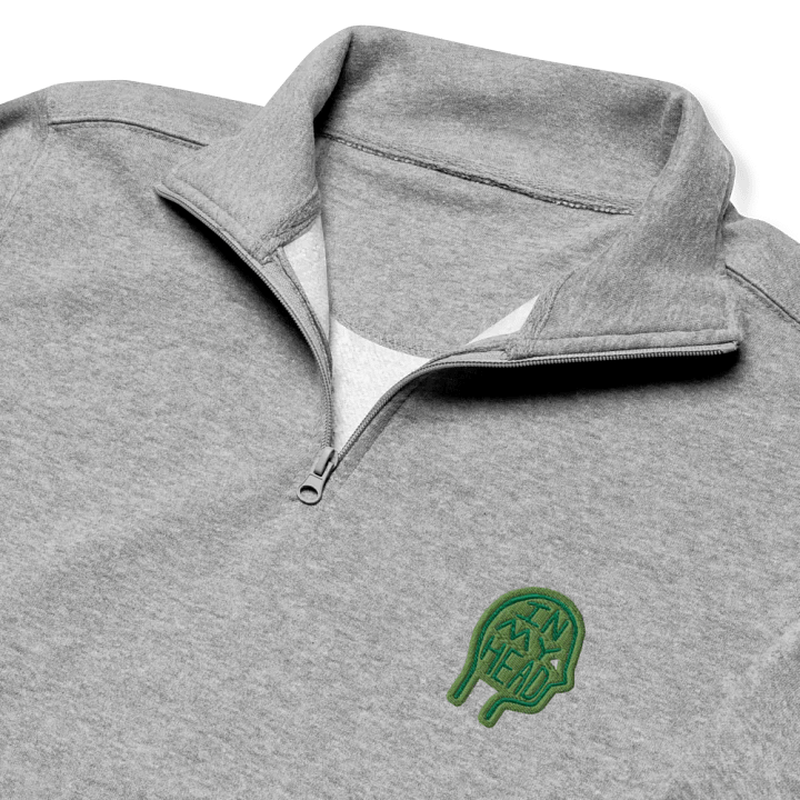 In My Head (leaf design) embroidered quarter zip product image (6)