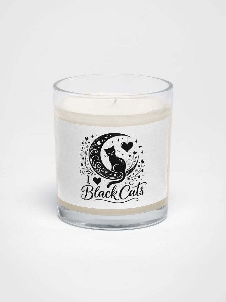 I Love Black Cats Candle product image (1)