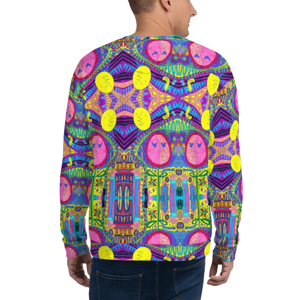 Abstract Surreal Doodle Landscape Mirrored Sweatshirt product image (10)
