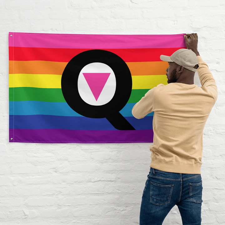 Q (Is For Queer) Rainbow Flag product image (2)