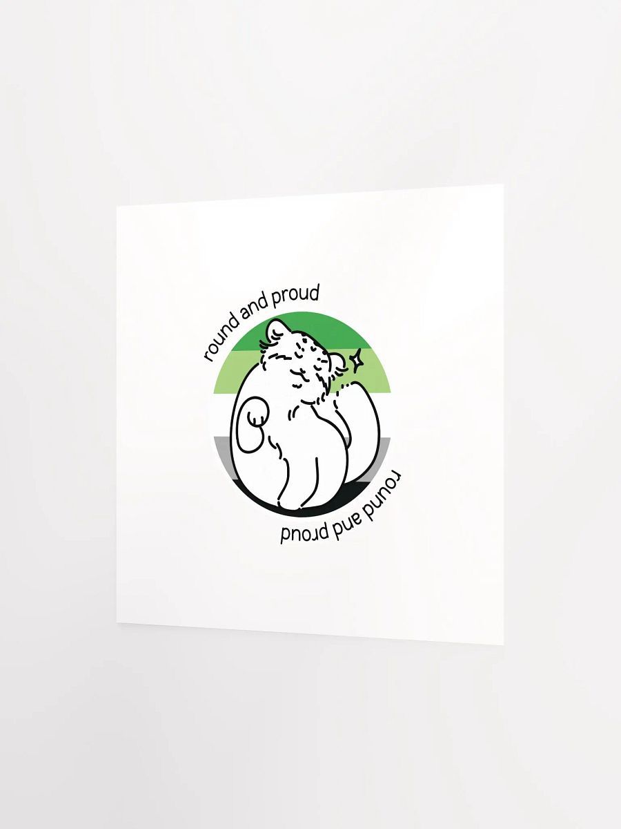 Round and Proud Manul Aromantic Version - Matte Poster product image (2)