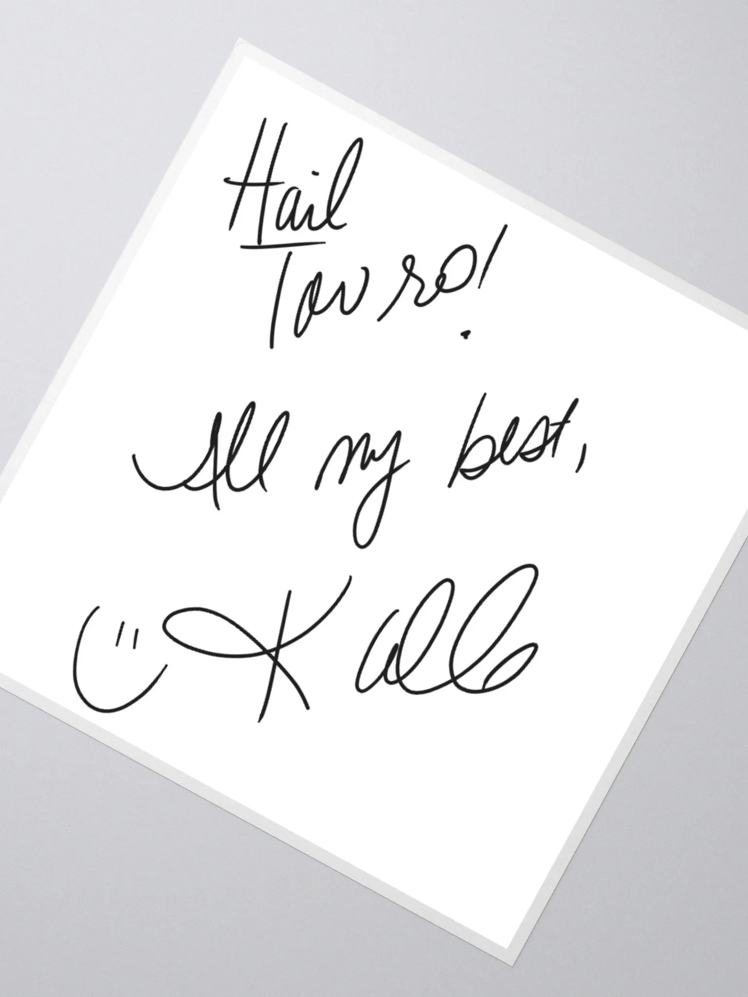 Digitally Signed Arcana Bookplate Sticker product image (2)