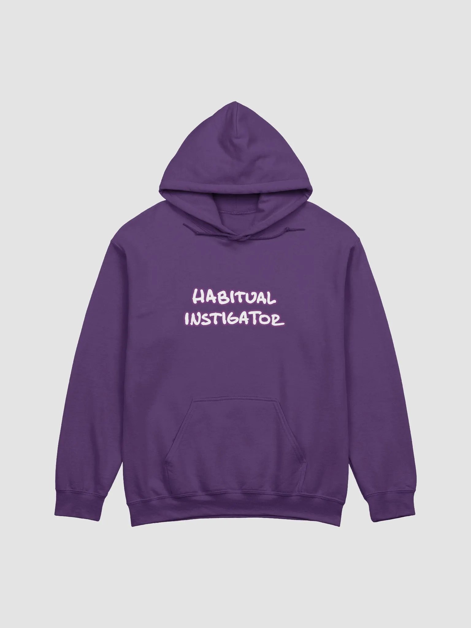 HABITUAL INSTIGATOR (lined design, #763D7D) classic hoodie product image (50)