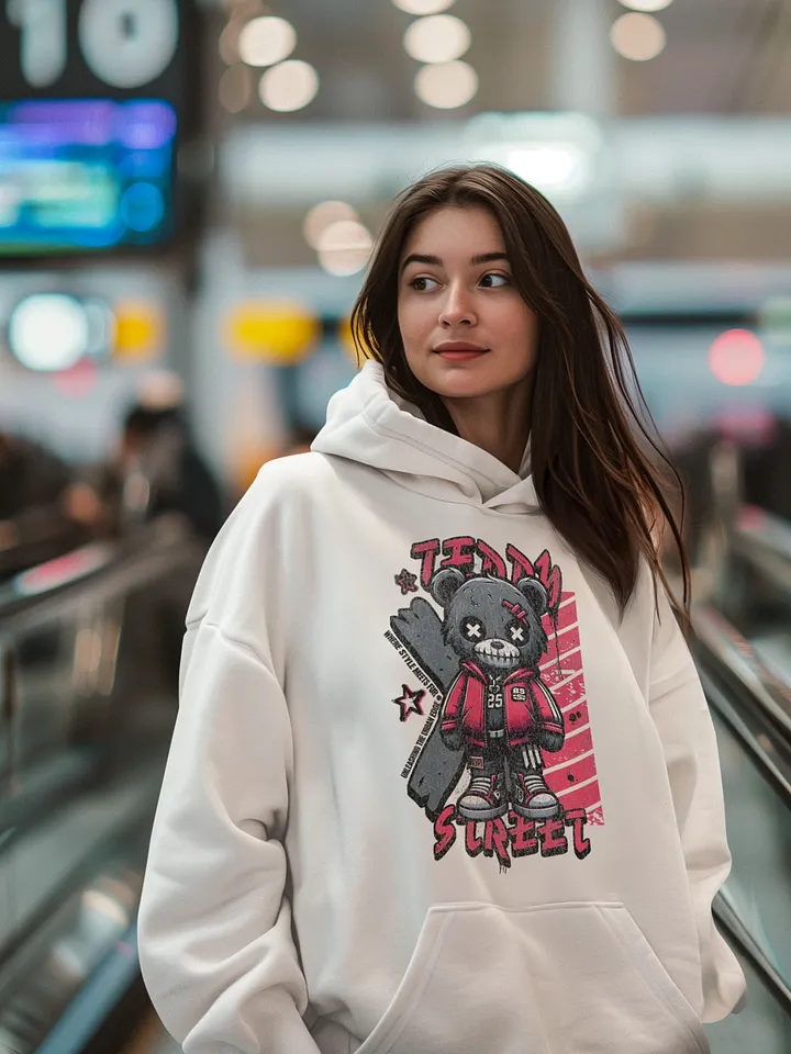 Haunted Teddy Bear | Unisex Premium Hoodie by Cotton Heritage product image (1)