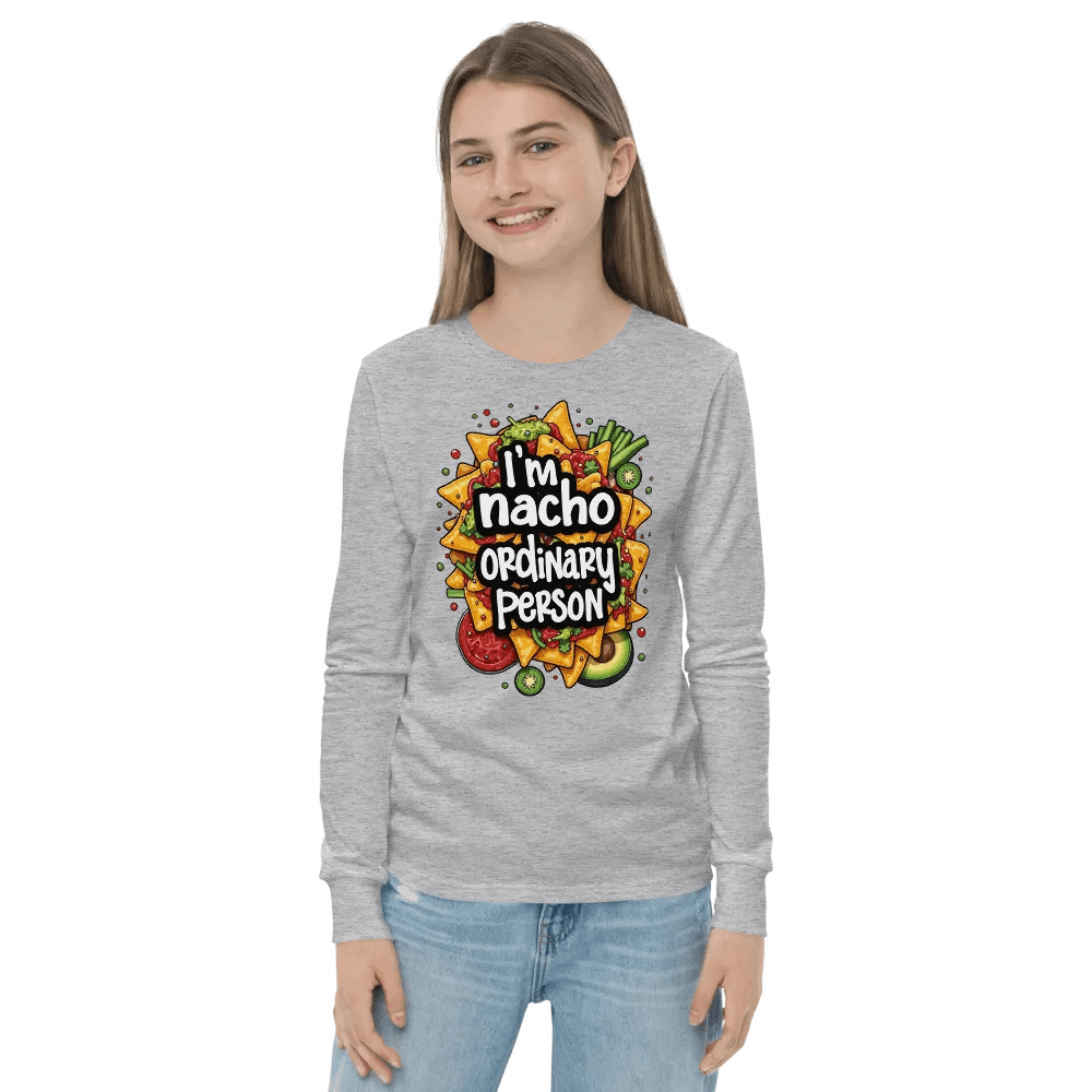 Nacho Lover's Youth Long Sleeve Tee product image (21)