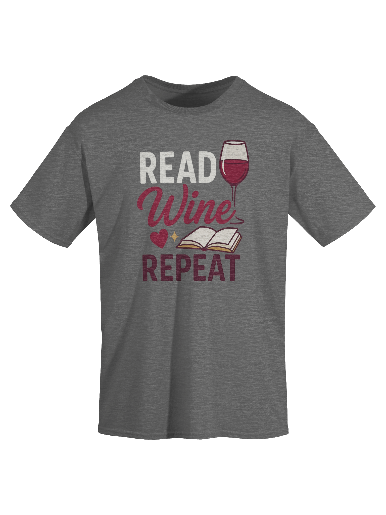 Read Wine Repeat T-Shirt – Book Club Drinking Shirt for Wine & Book Lovers product image (31)