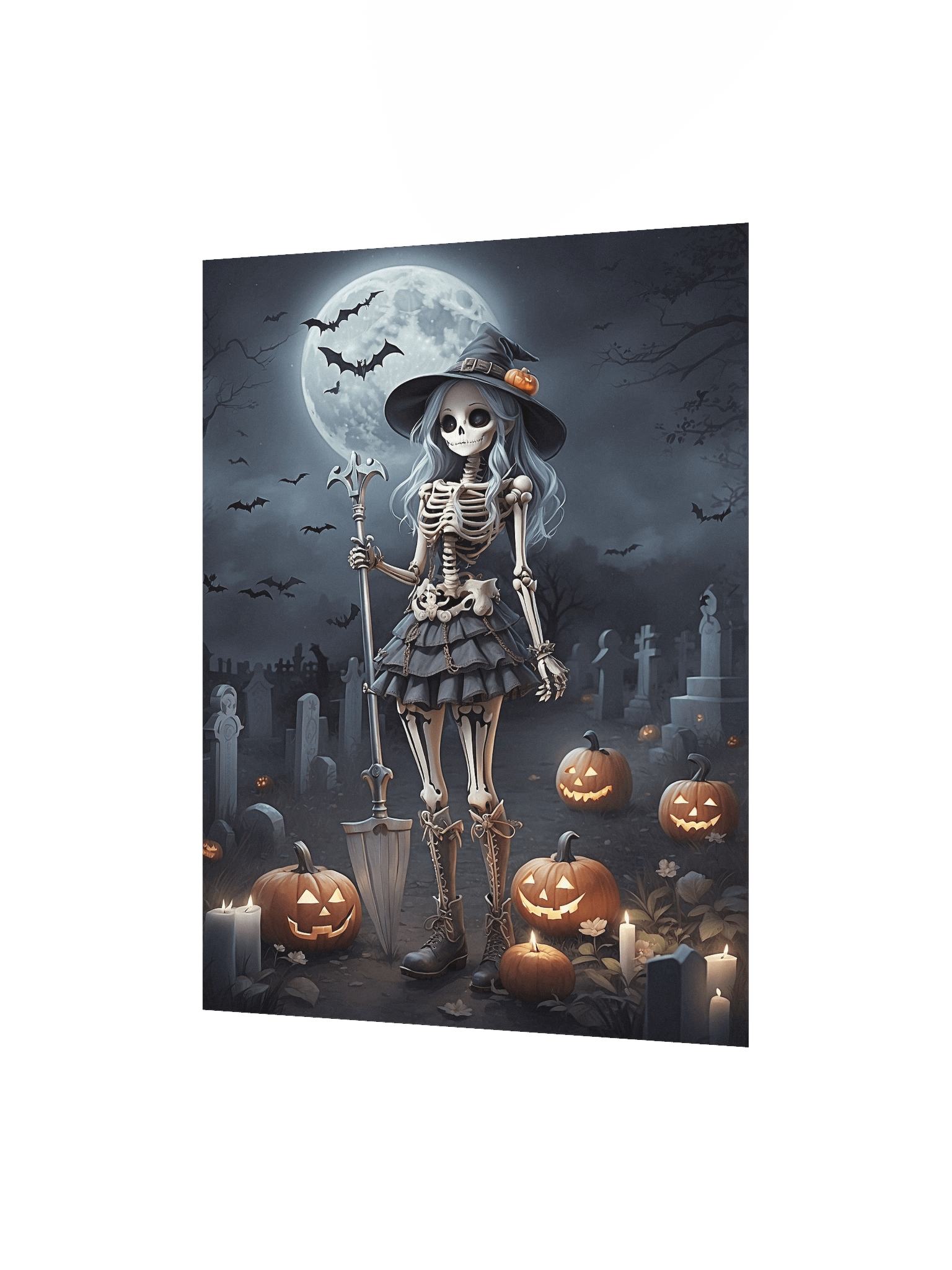 Skeletal Sorceress Unframed Wall Art Canvas product image (4)