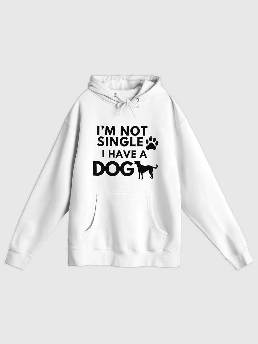 I'm Not Single I Have A Dog Black & White Hoodie product image (5)