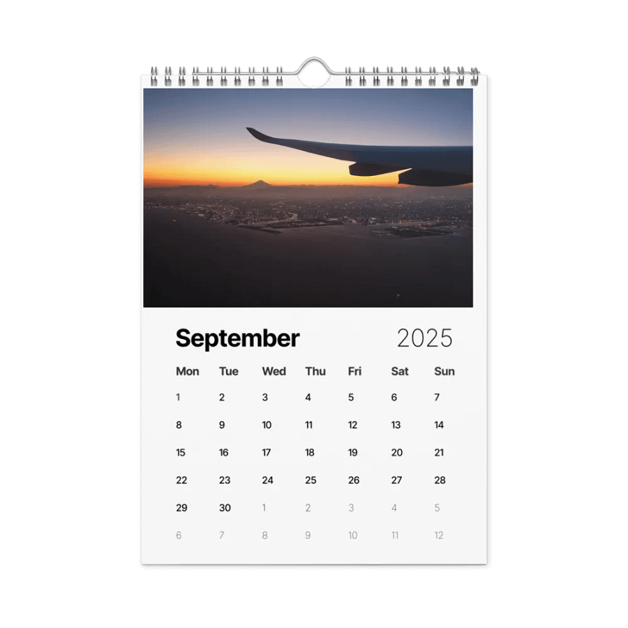 2025 Wall Calendar - Best Of: Wing Views - (A3 or A4) product image (2)